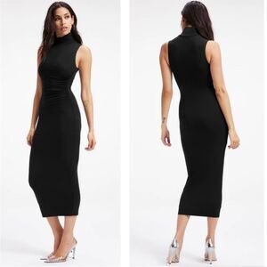 GOOD AMERICAN | Good Touch Black Turtleneck Sleeveless Dress Women’s Size XS (0)